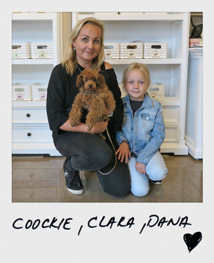 Ashuna's Hundeboutique und Barf Manufaktur - Dana und Clara mit Toypudel Cookie