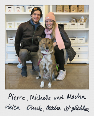 Ashuna's Hundeboutique und Barf Manufaktur - Pierre und Michelle mit Mischling Mocha